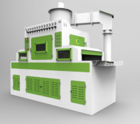 某客戶定制的5G電箱控制板專用噴砂機(jī)設(shè)備